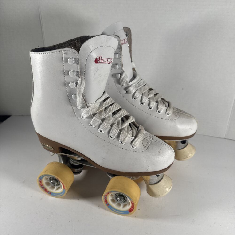 Chicago 8601k White Quad Roller Derby Skates Women's size 6